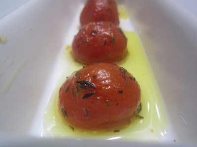 tomates confitados como aperitivo